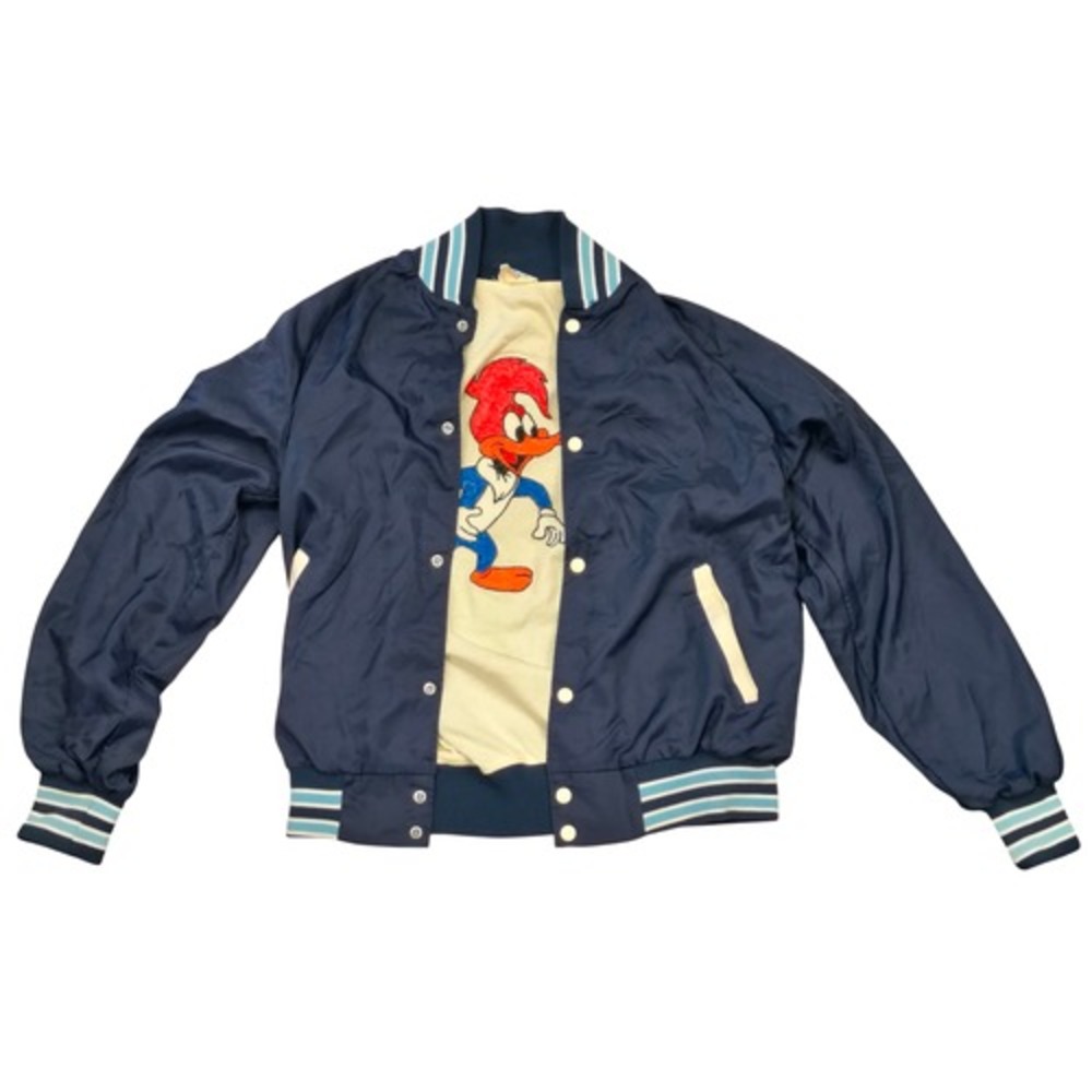 Vintage Westark USA Customer Woody Woodpecker Bomber Jacket Size Large